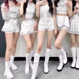 K-pop 스타일 공연 의상 여성 스트리트 댄스 드레스